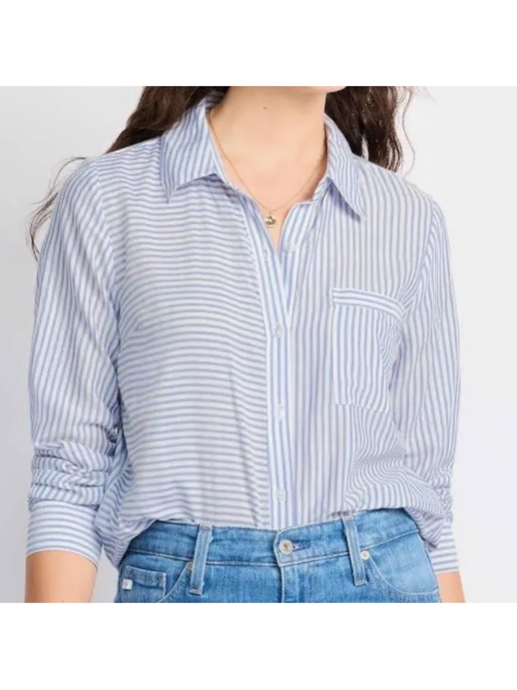 New Fortune + Ivy Indie Button Down Blouse
